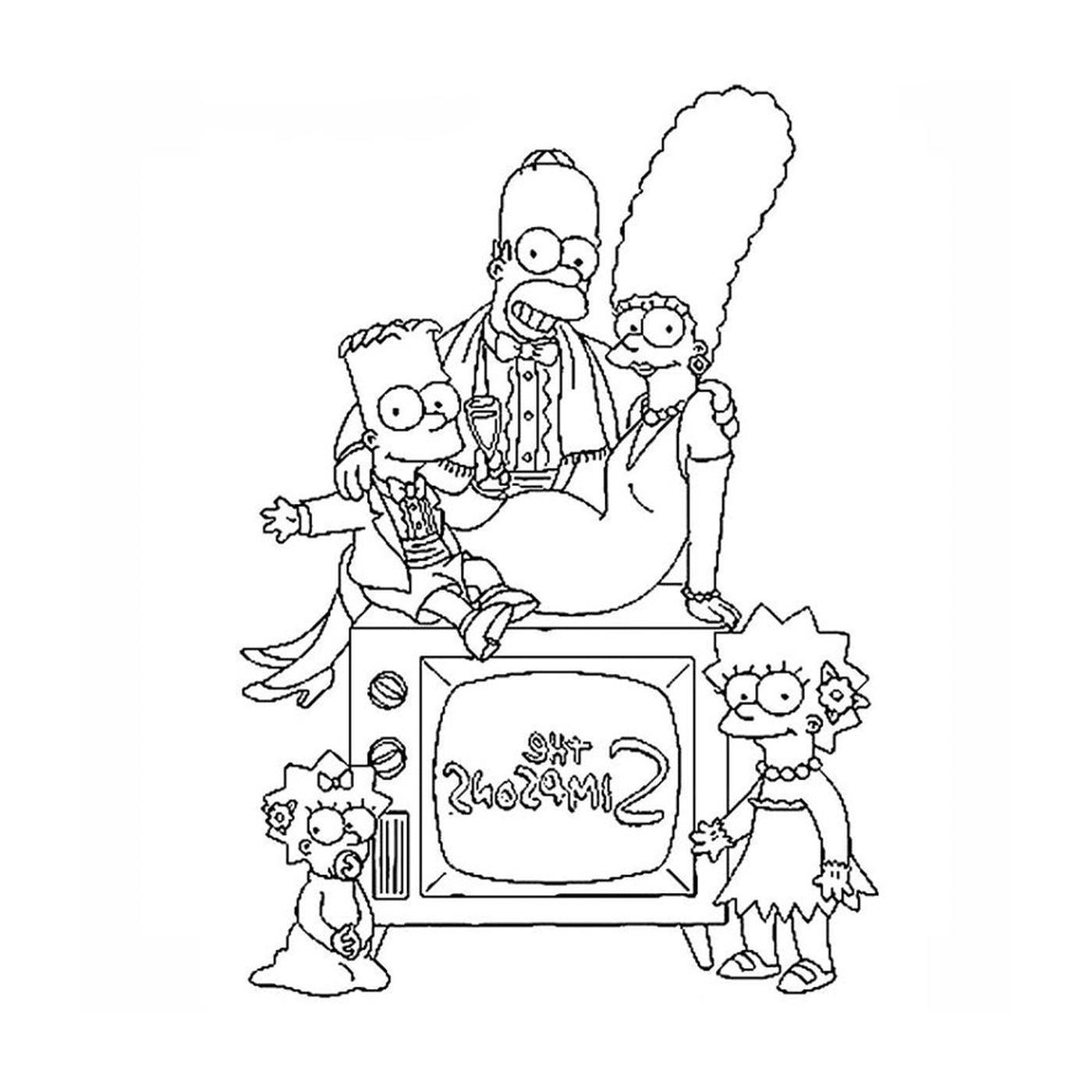  Die Simpsons mit der Familie 