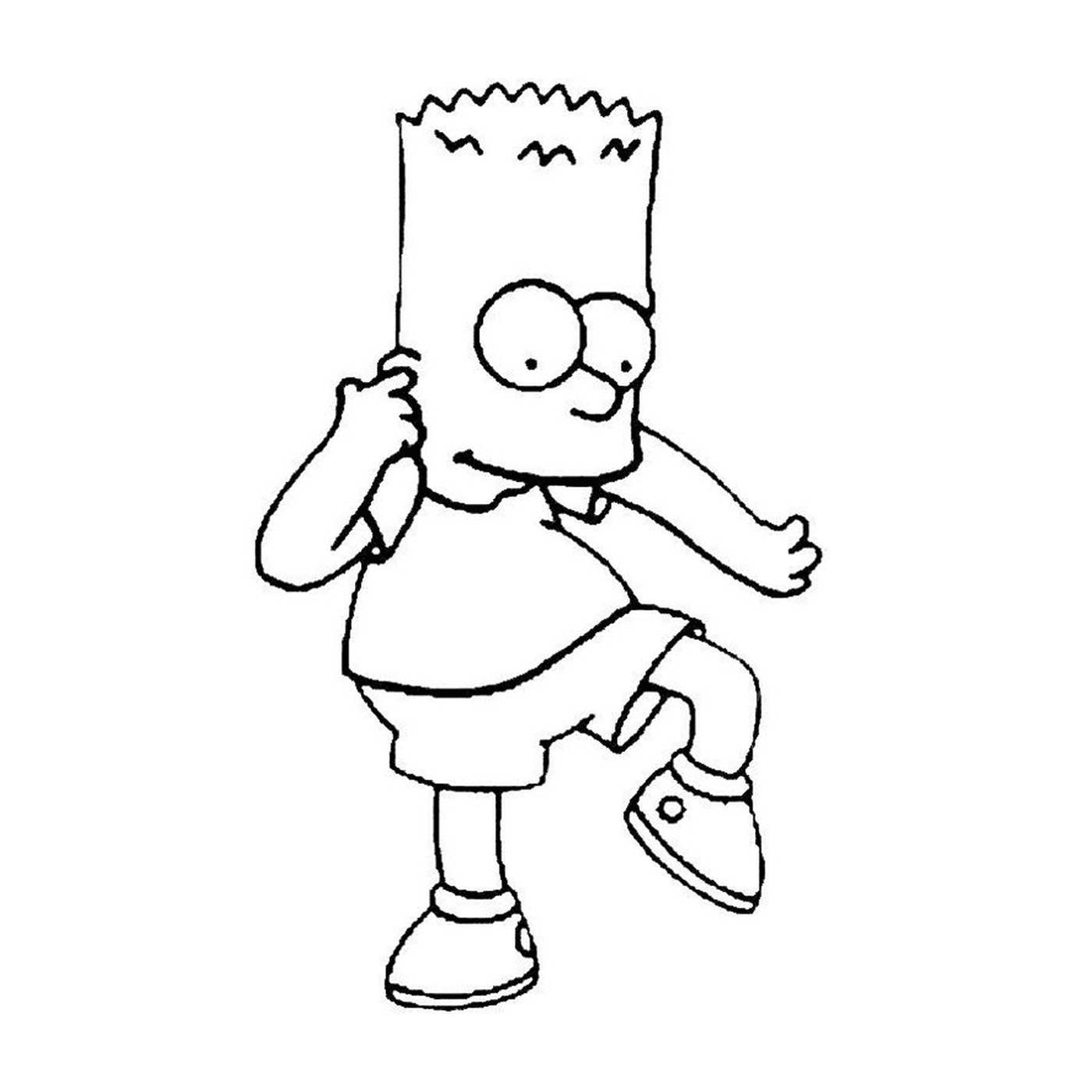  Bart Simpson su un computer 