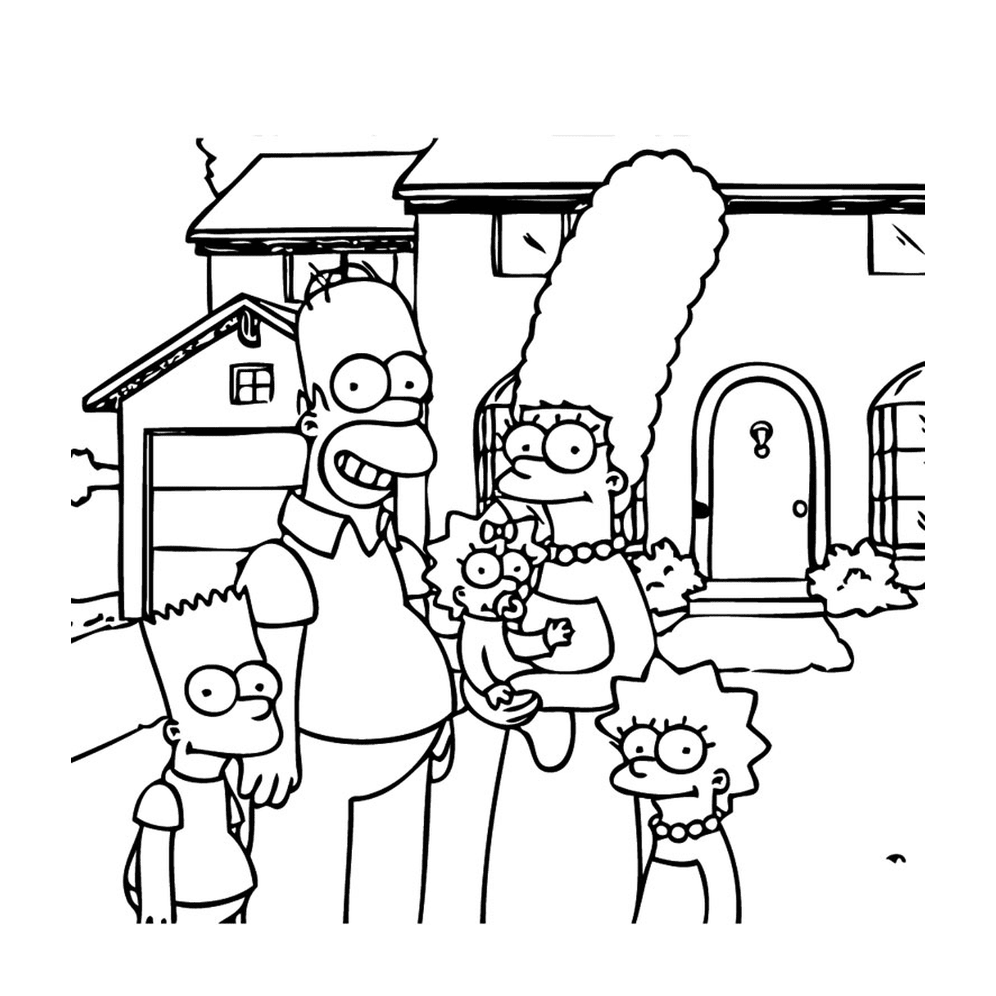  The Simpsons with the family 