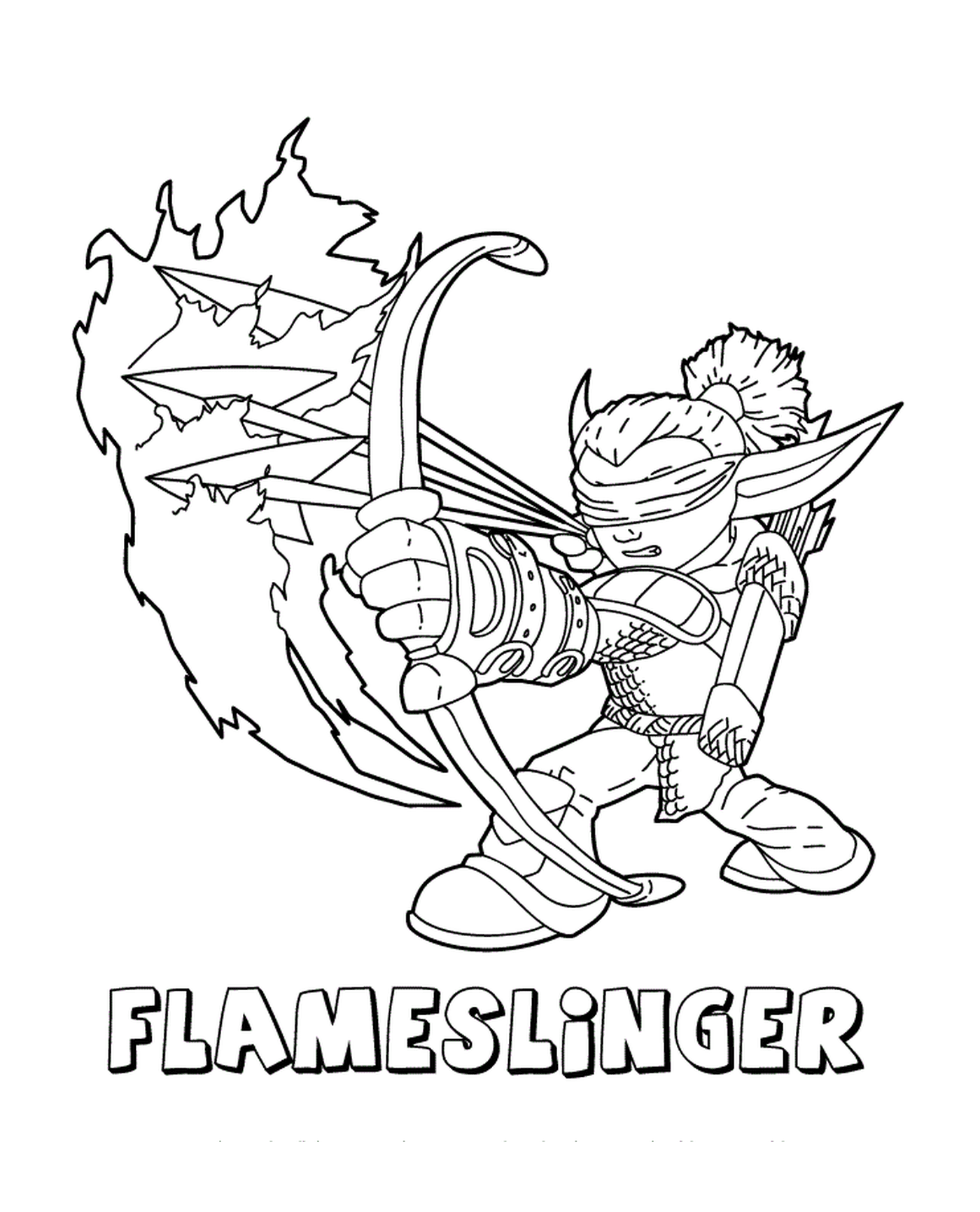  Skylanders Gigantes Fuego Flameslinger Flamboyant 
