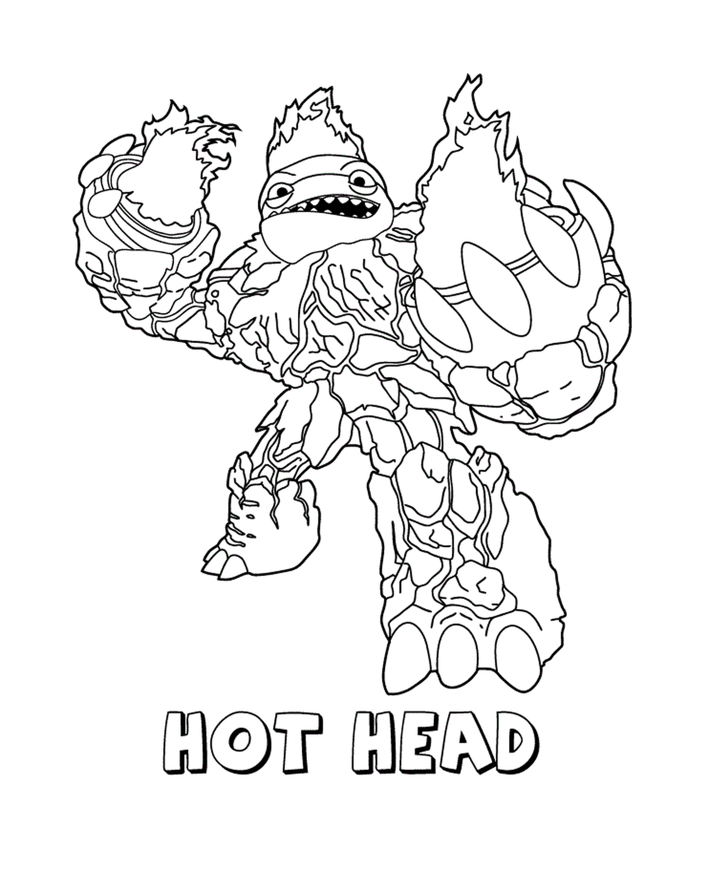  Skylanders Giants Fire Hot Head impressionante 