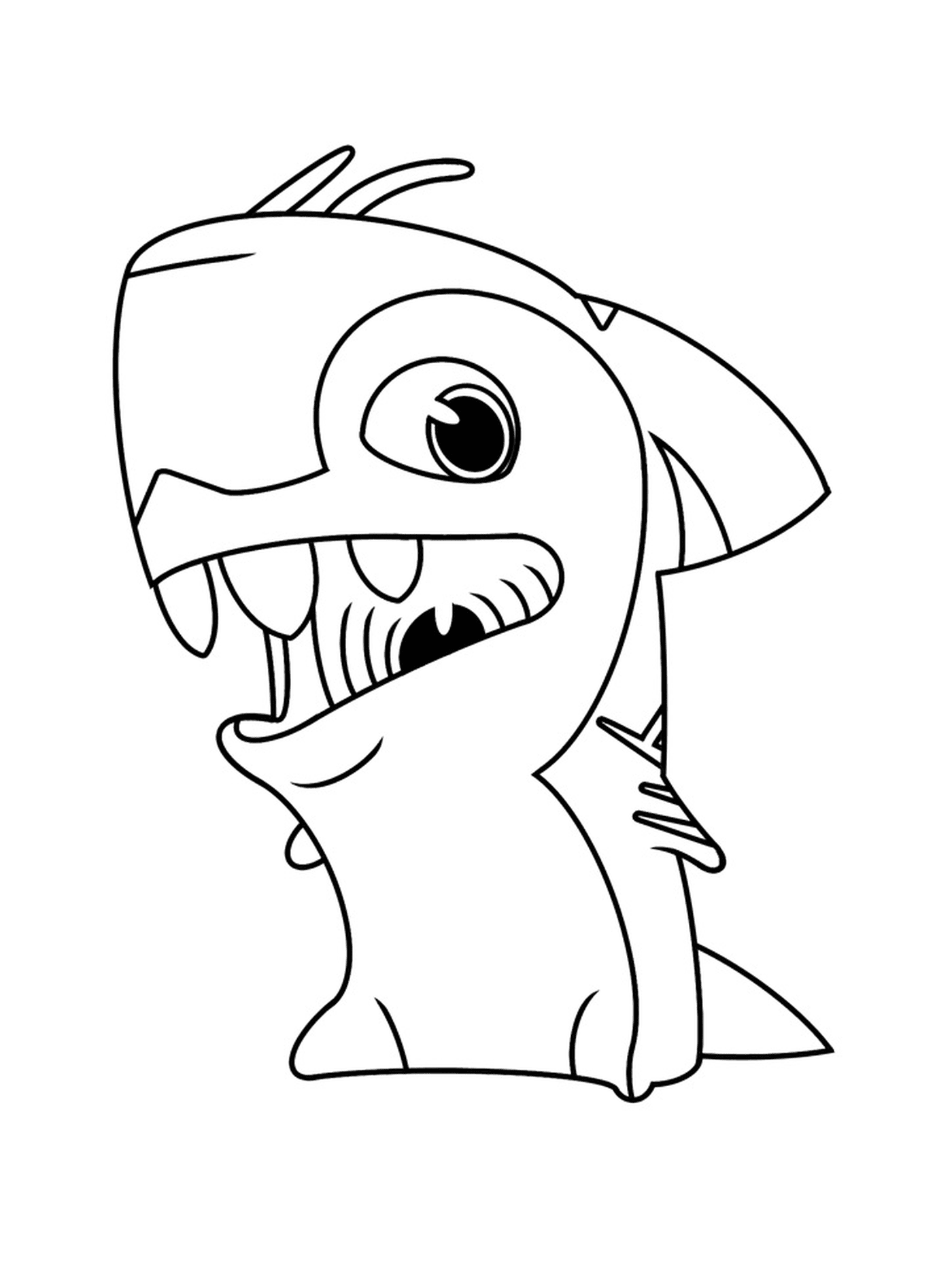  Makobreaker, shark with mouth wide open 