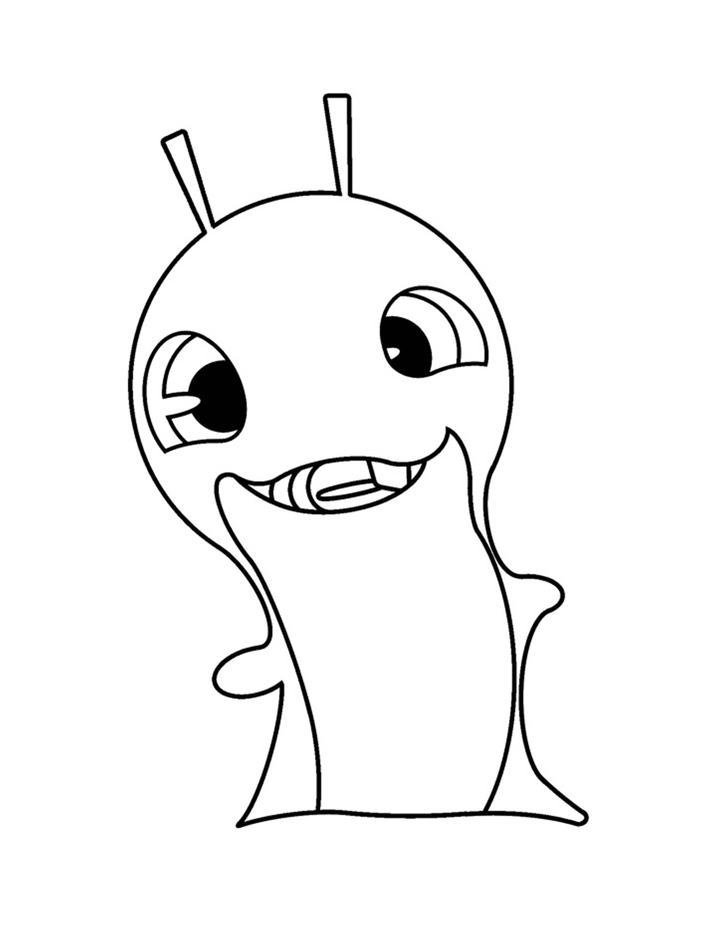  Hexlet, personaggio dei cartoni animati che sorride 