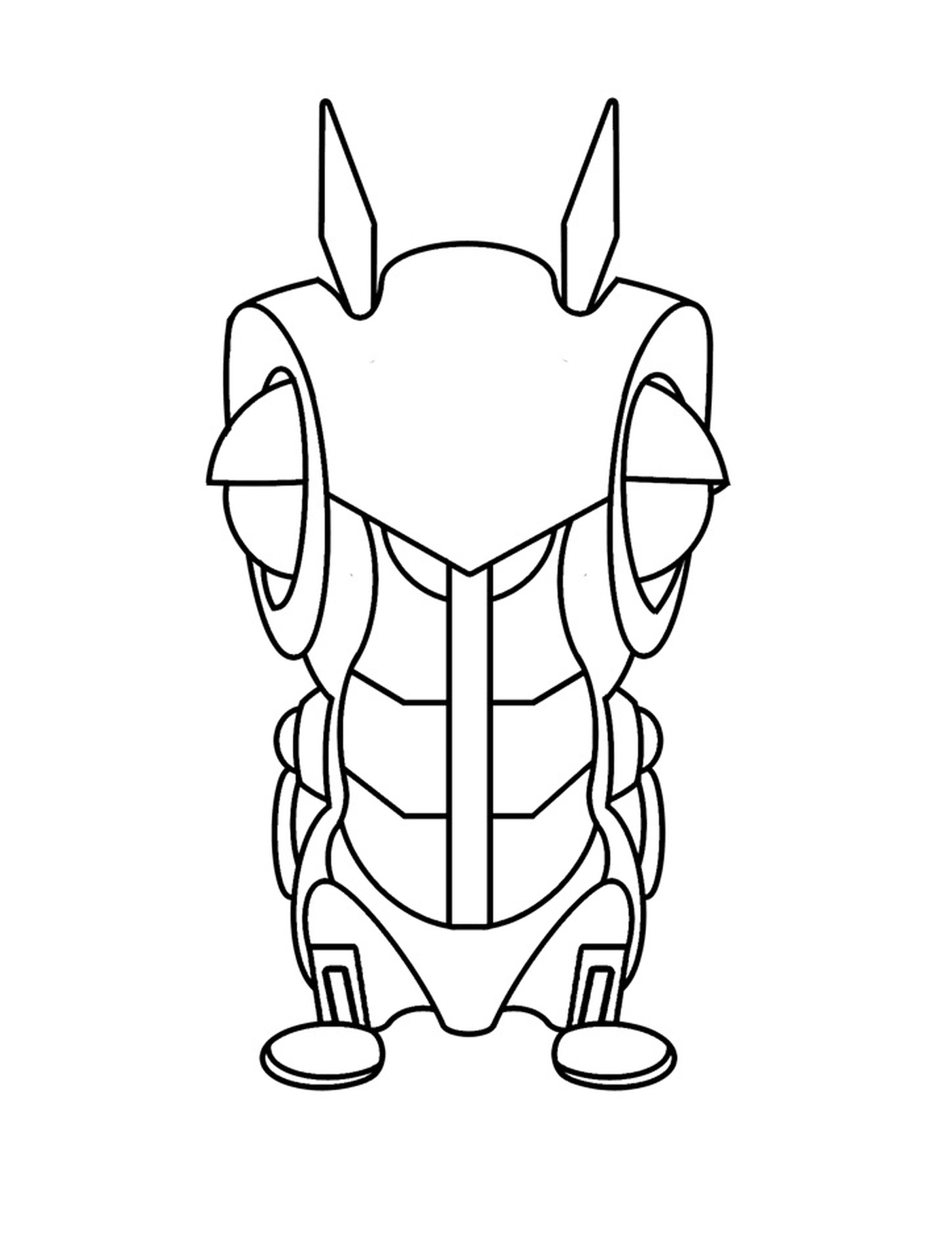  Roboslug, persona che indossa un'armatura per il corpo 