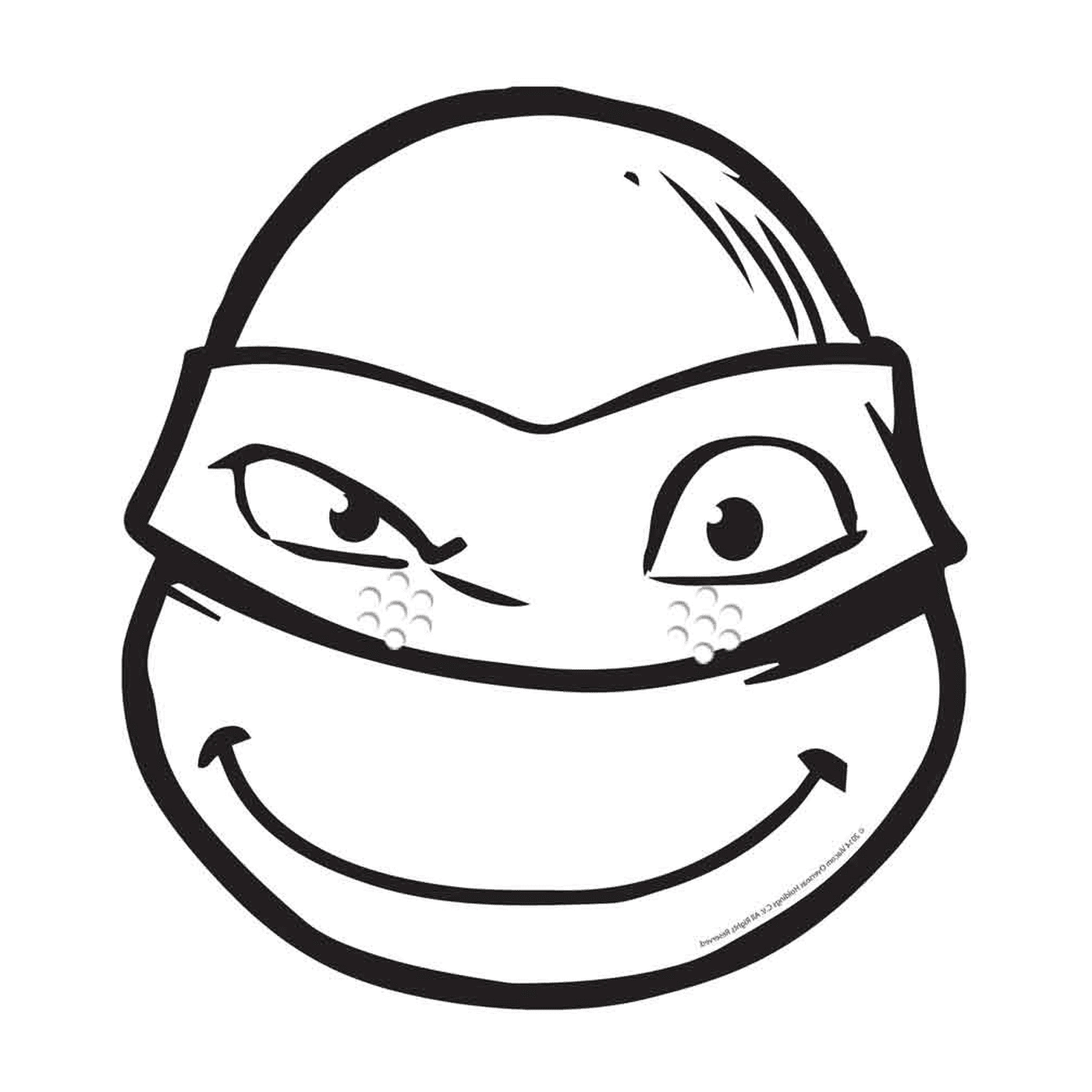  Tortue ninja lächelnd 