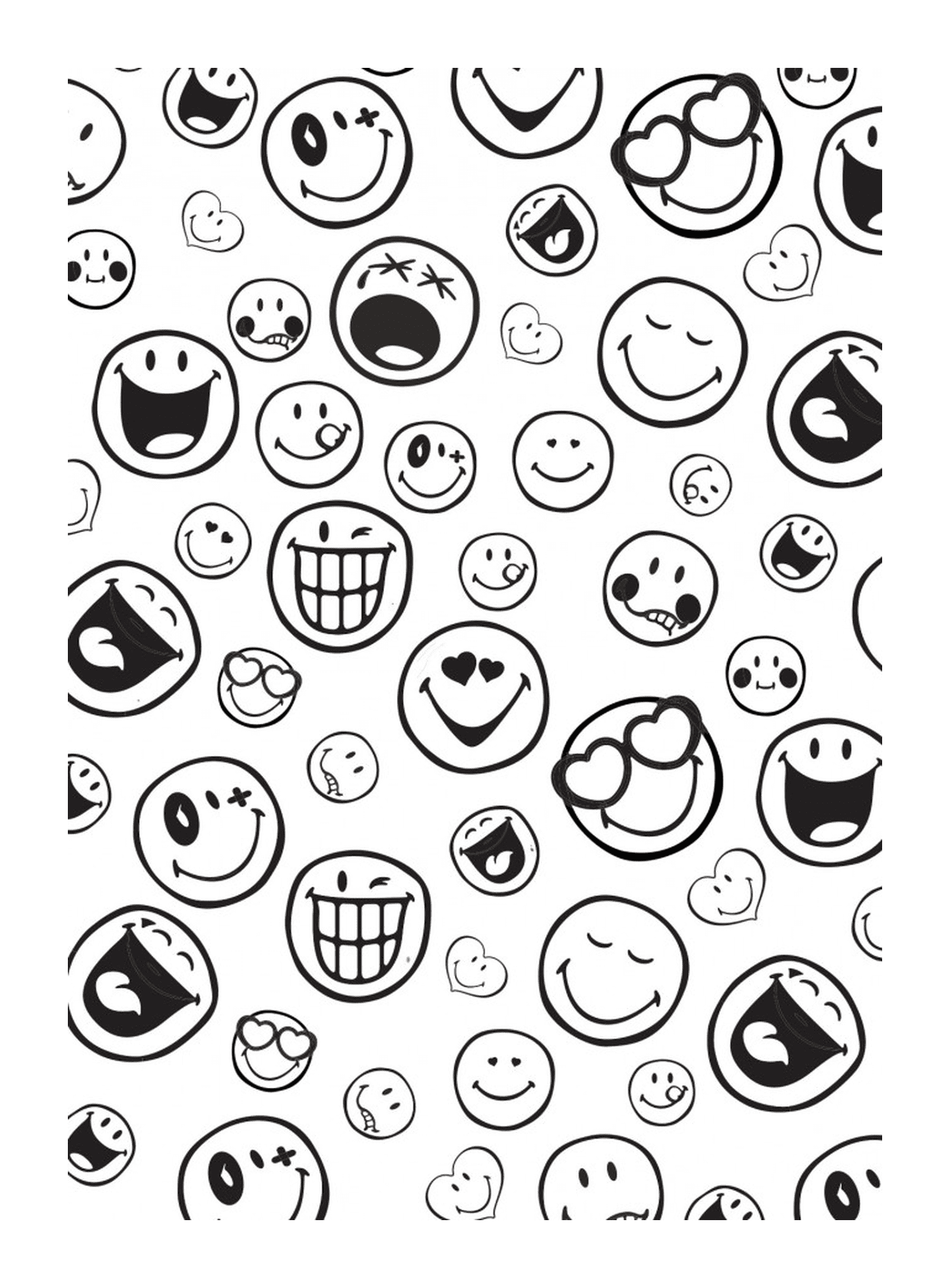  Group of smileys 