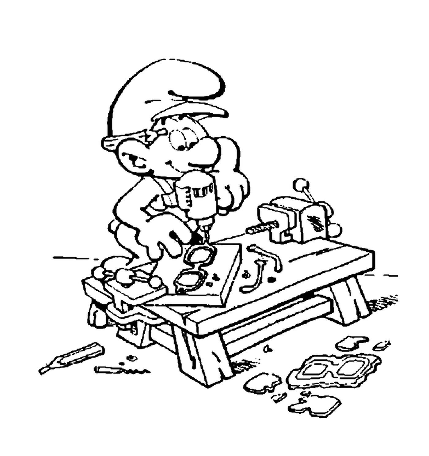  A handy gnome on a table 