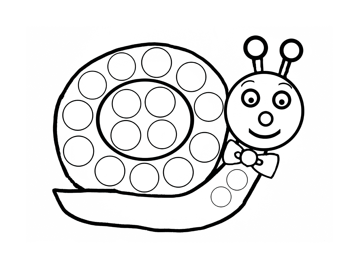 Snail with gums for children 