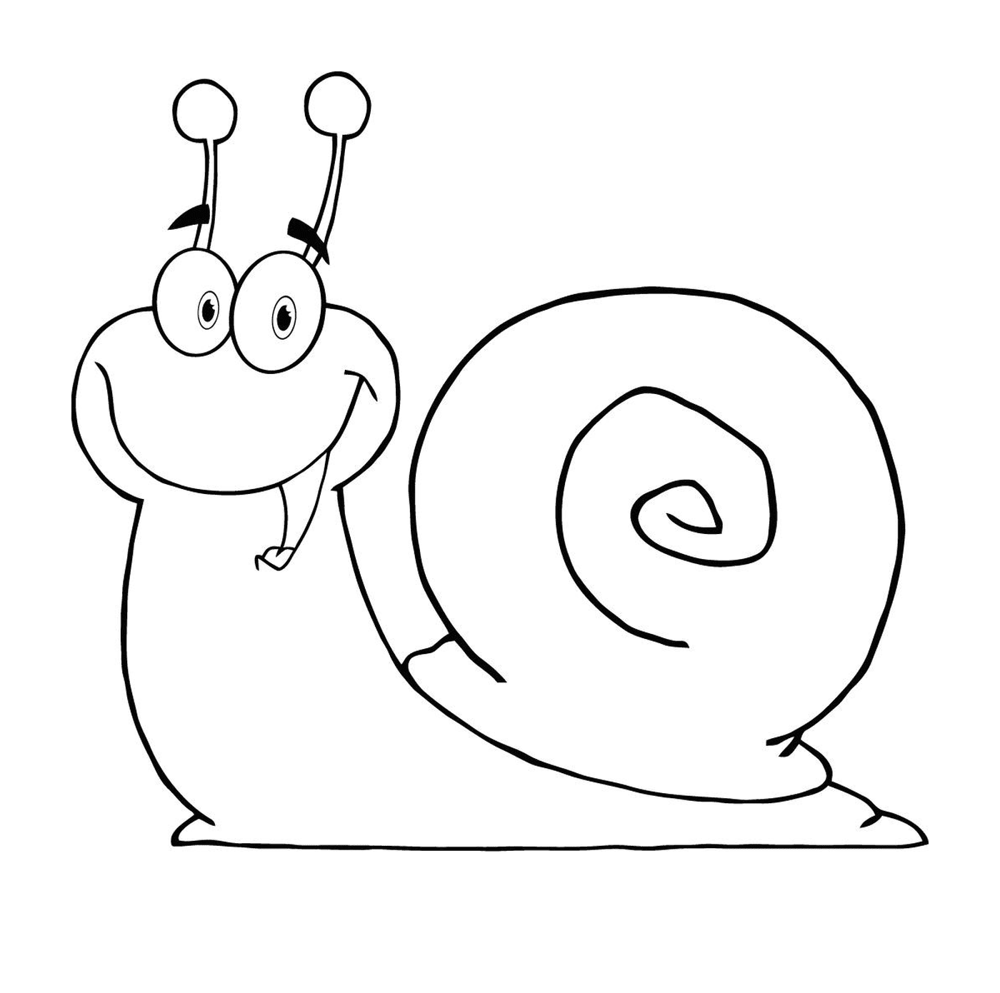  Happy and happy snail 