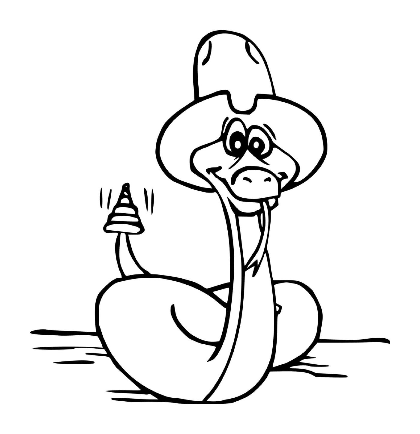  Snake with hat 