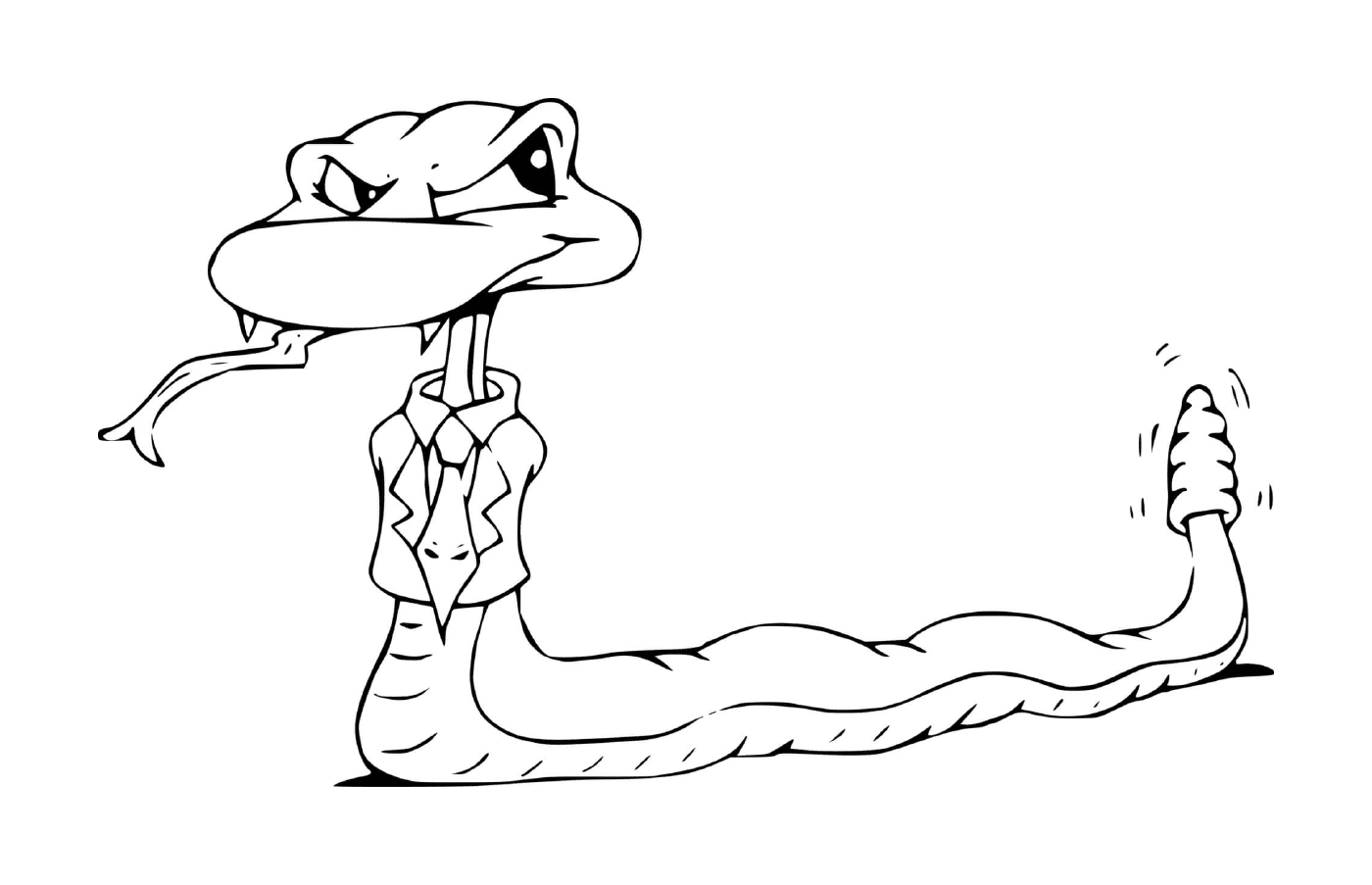 Snake with tie 
