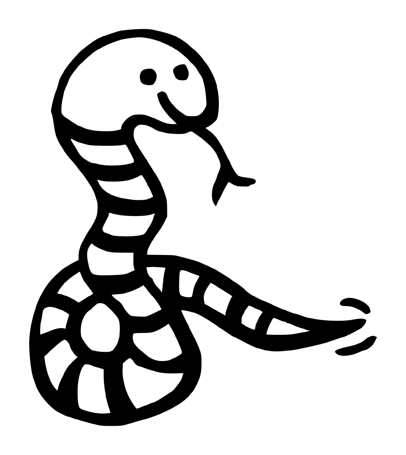  Eine Schlange 