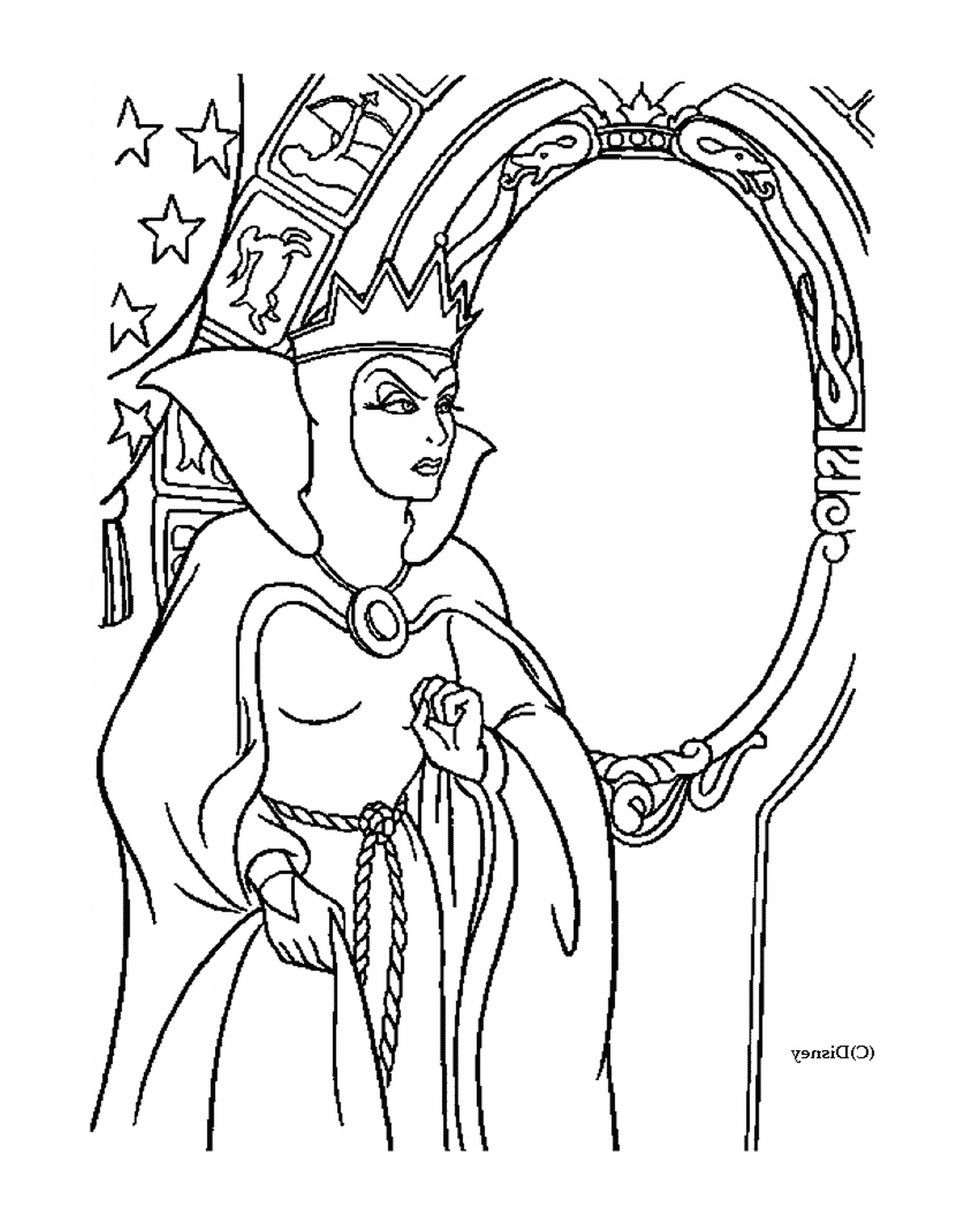  The Queen in front of her mirror 