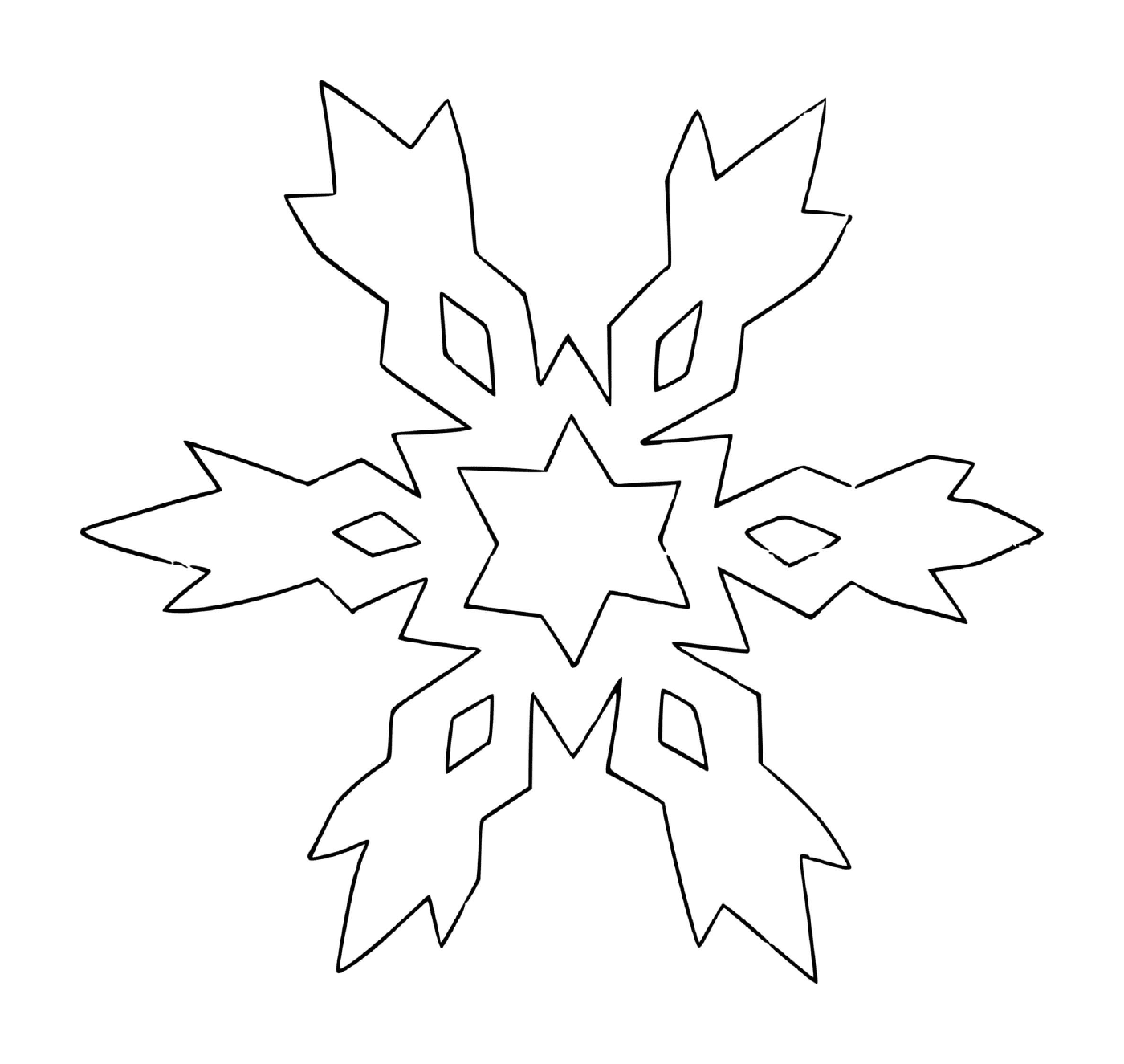  Estrella de copo de nieve 