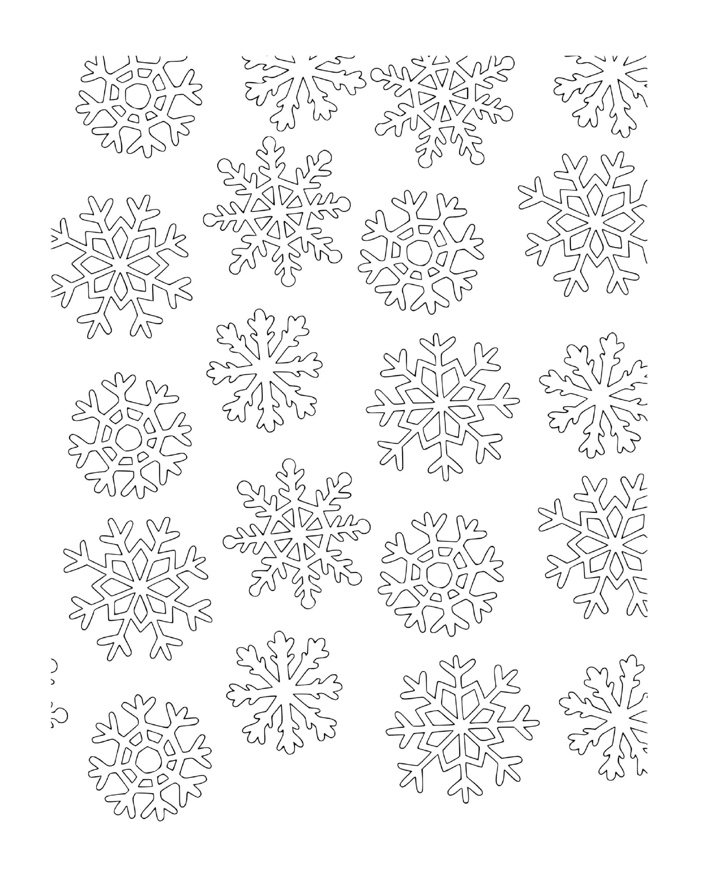  A snowflake pattern 