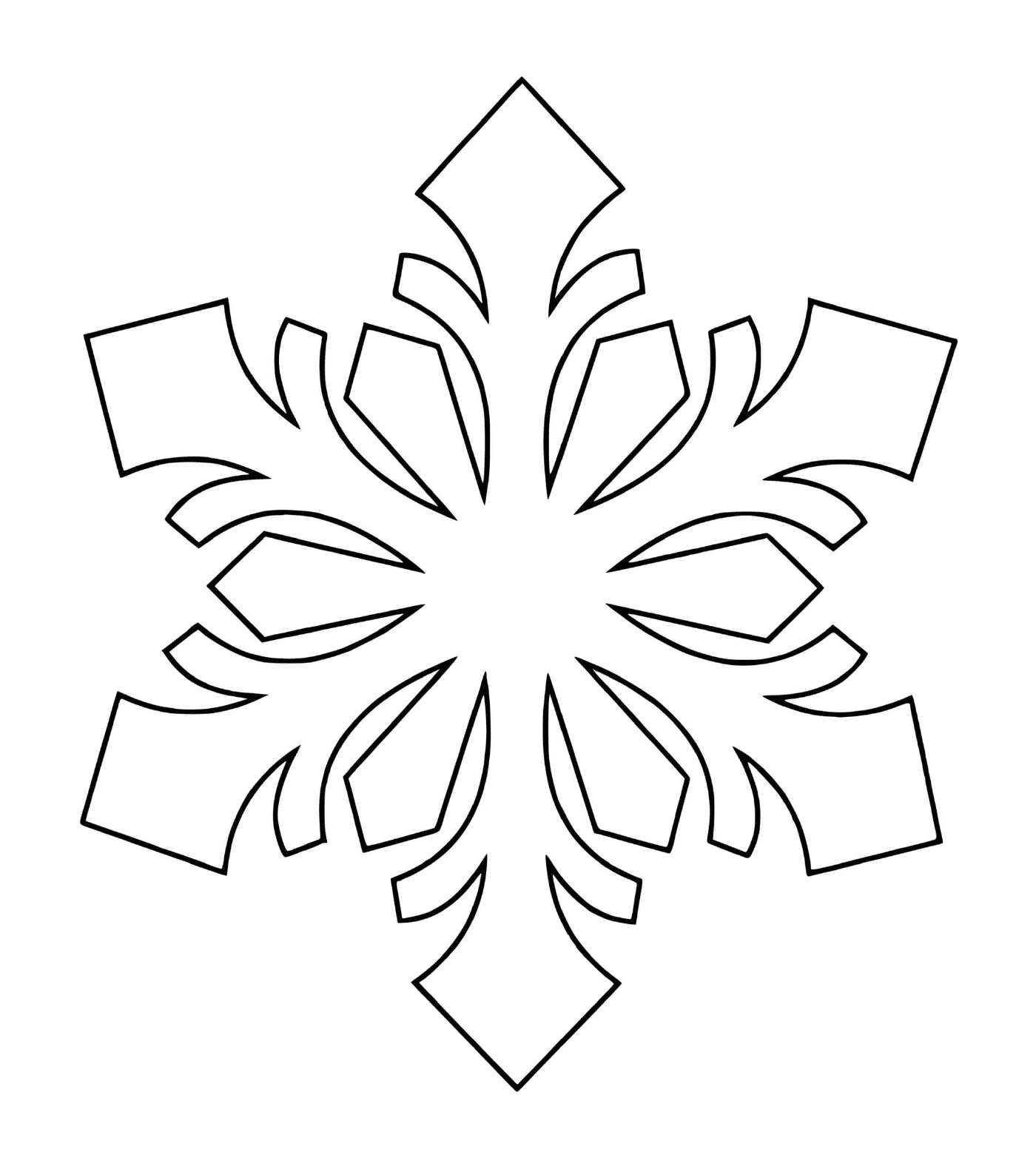  A natural snowflake 