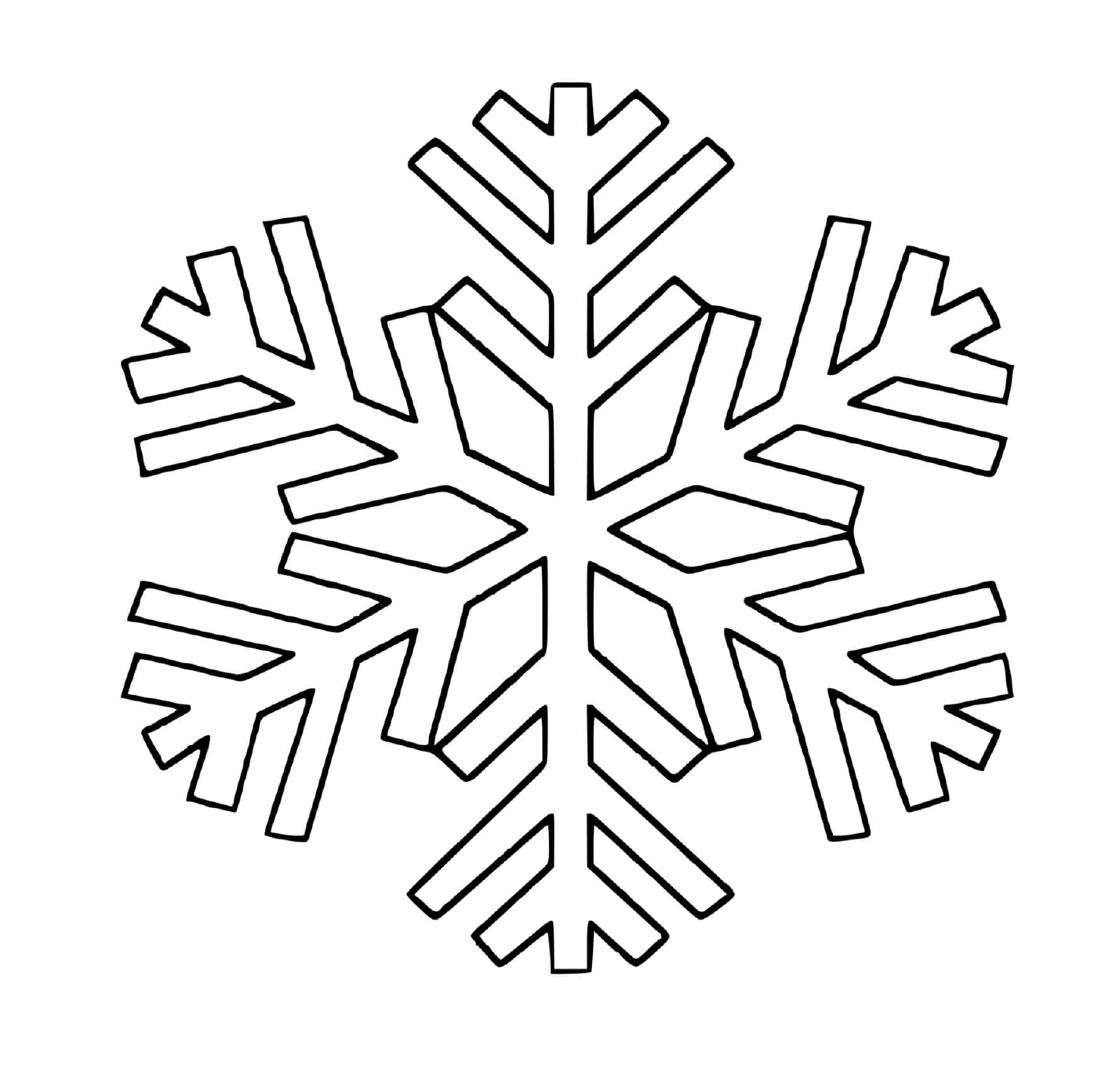  An easy snowflake for children 