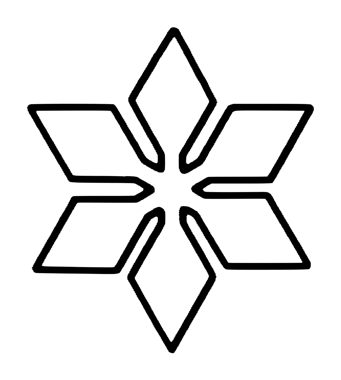  A simple and easy snowflake 