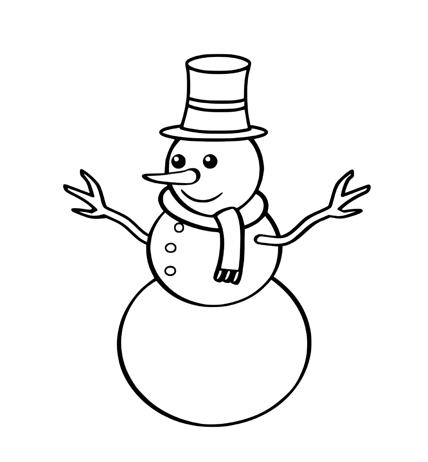  Легкий снеговик для детей 