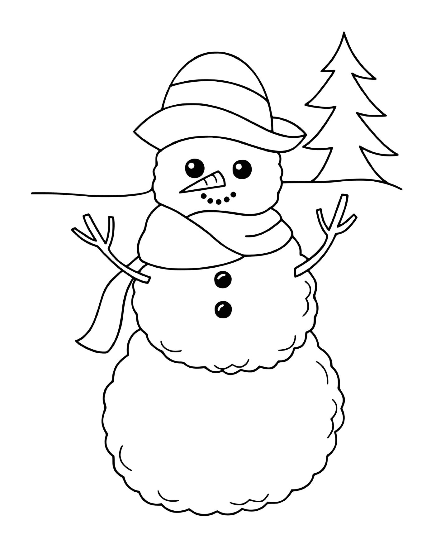  Очаровательный снеговик 