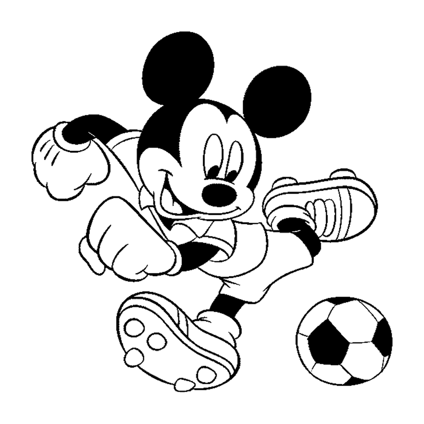  Mickey Mouse likes football 