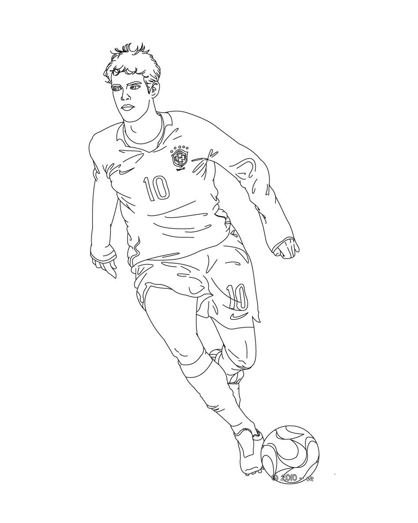  A man playing football, Kaka 
