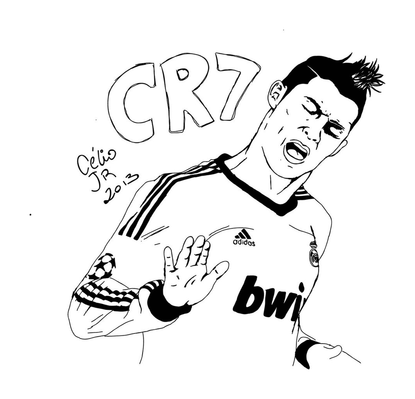  Cristiano Ronaldo festeggia un gol 