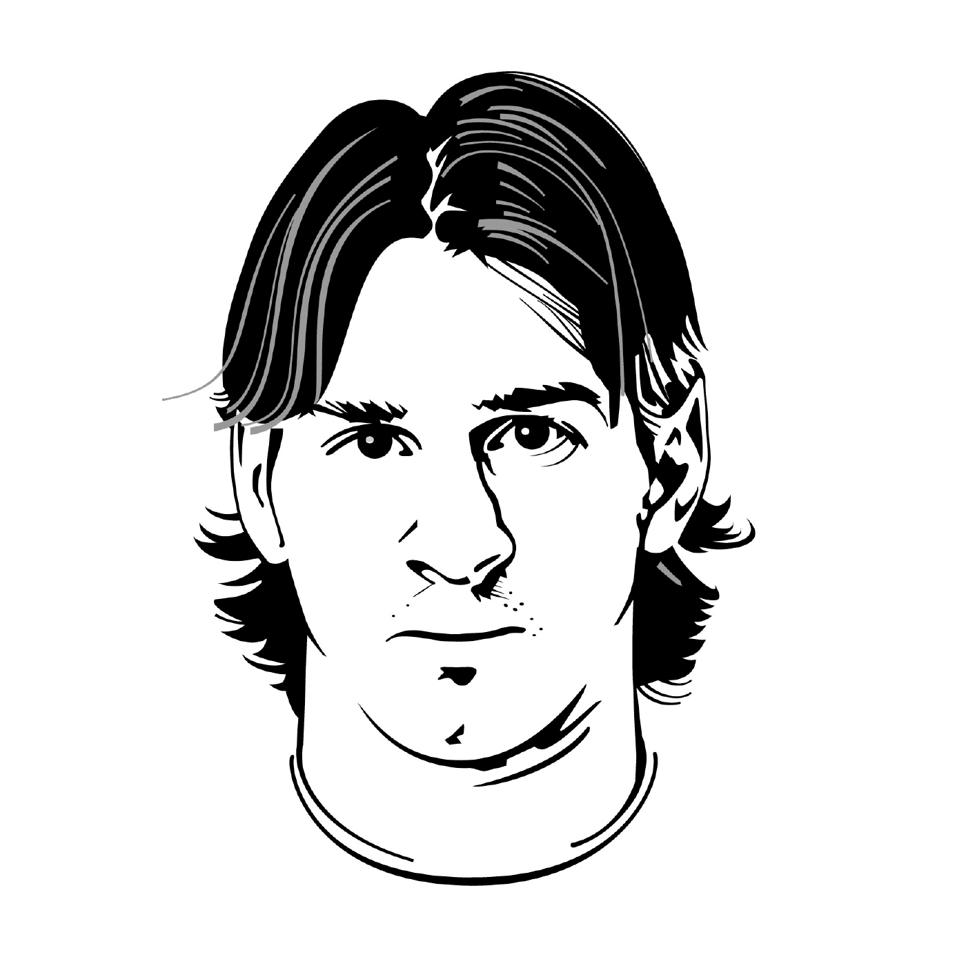  Porträt von Lionel Messi 