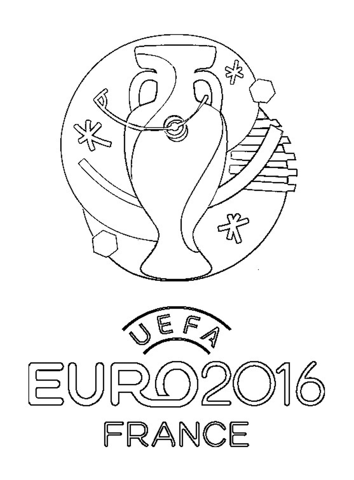  Logo Euro 2016 in Frankreich 