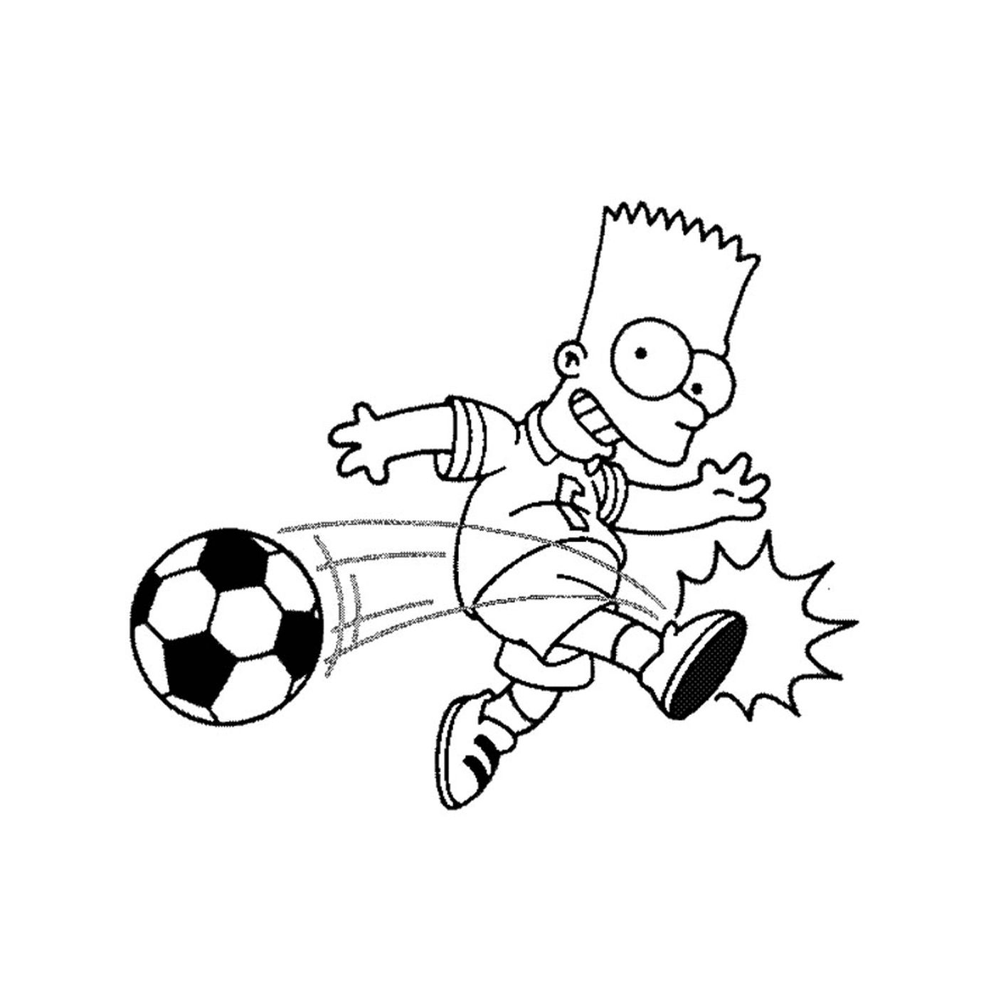  The Simpsons play football 