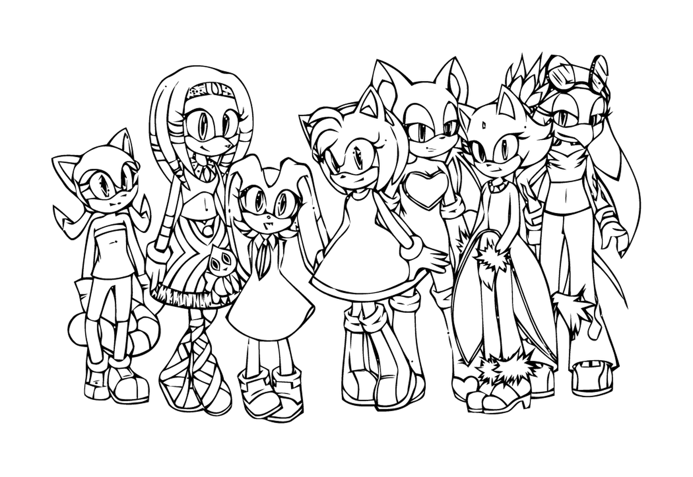  Sonic y sus amigos unidos 