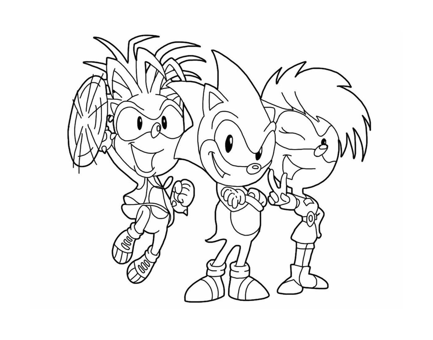  Super Sonic e i suoi amici insieme 