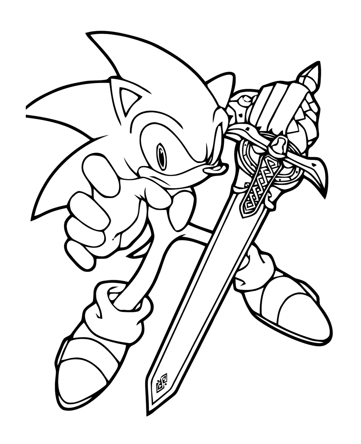  Super Sonic mächtiges Schwert 