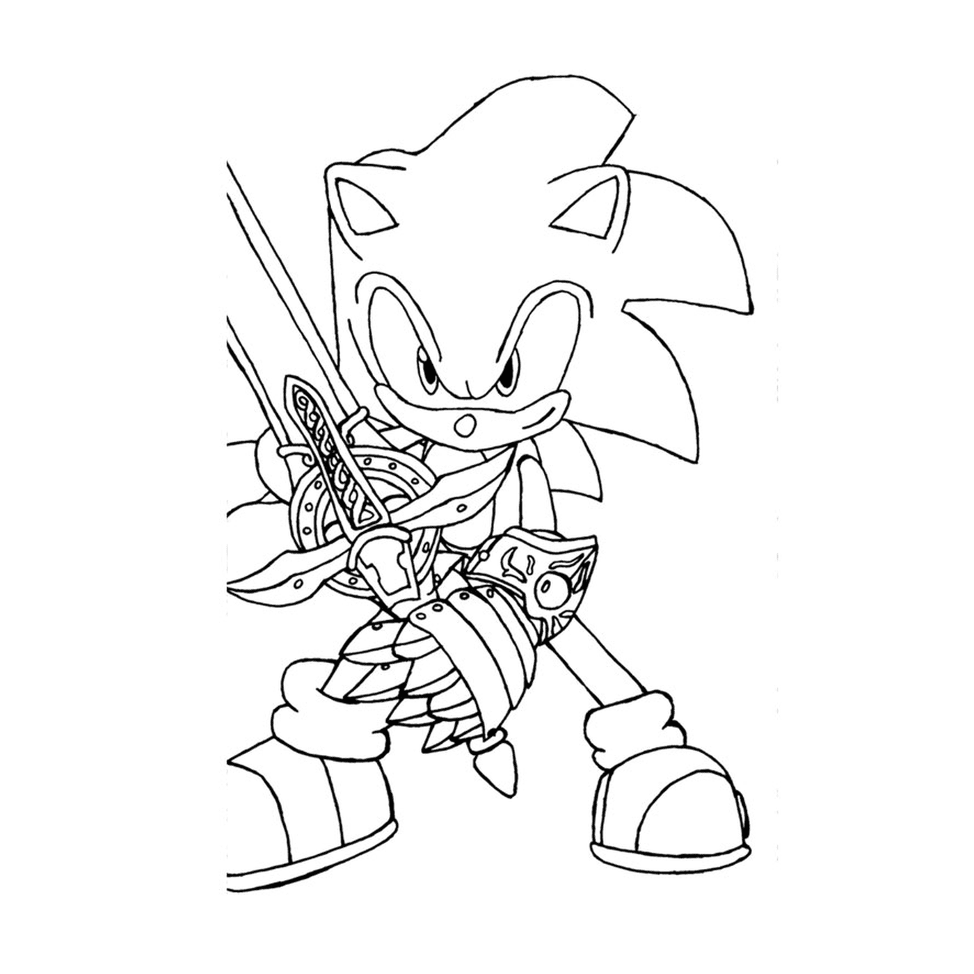  Sonic in sharp motion 