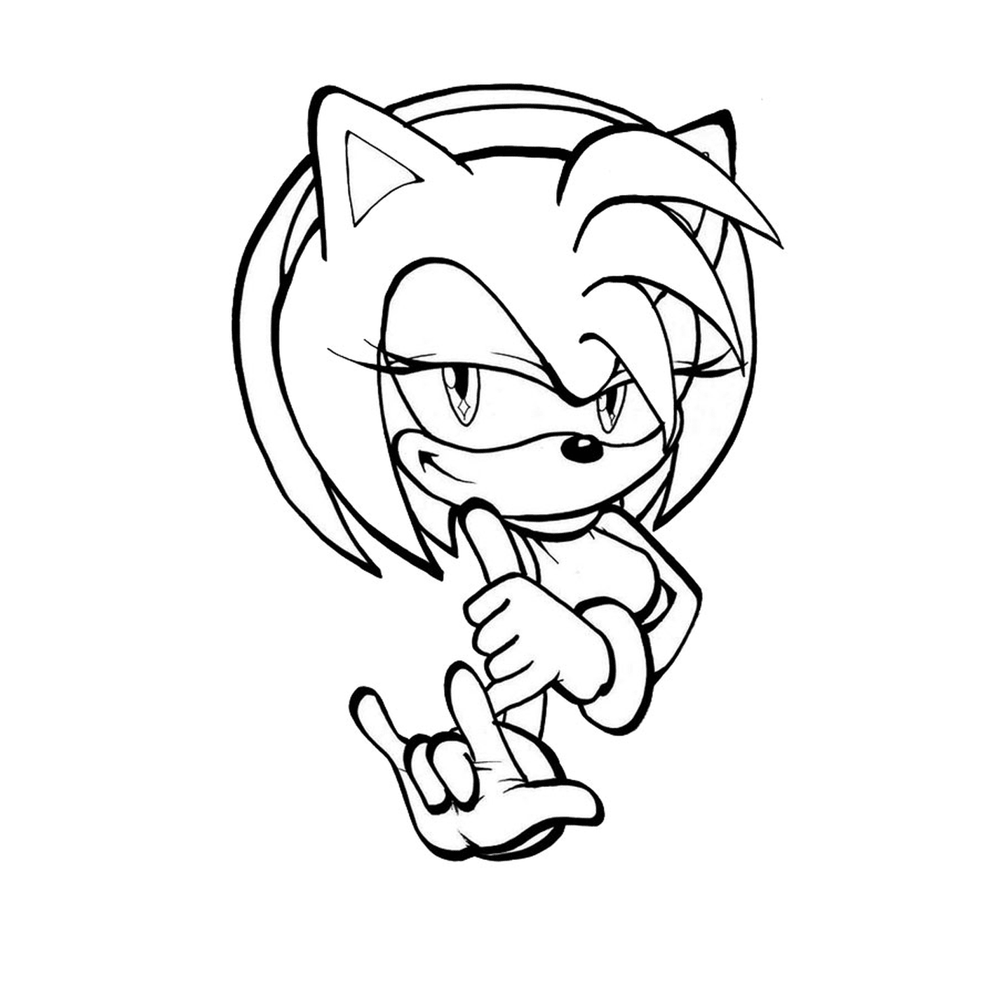  Eine Katze mit Sonic 