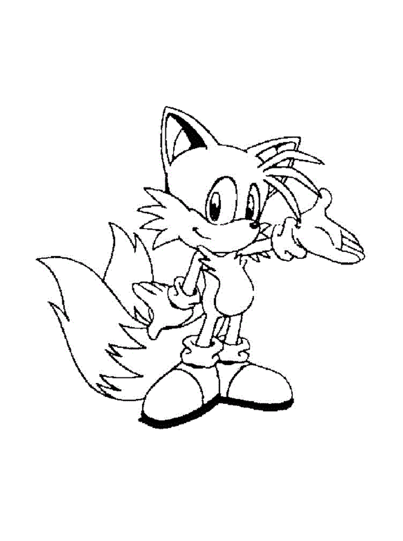  A fox with Sonic 