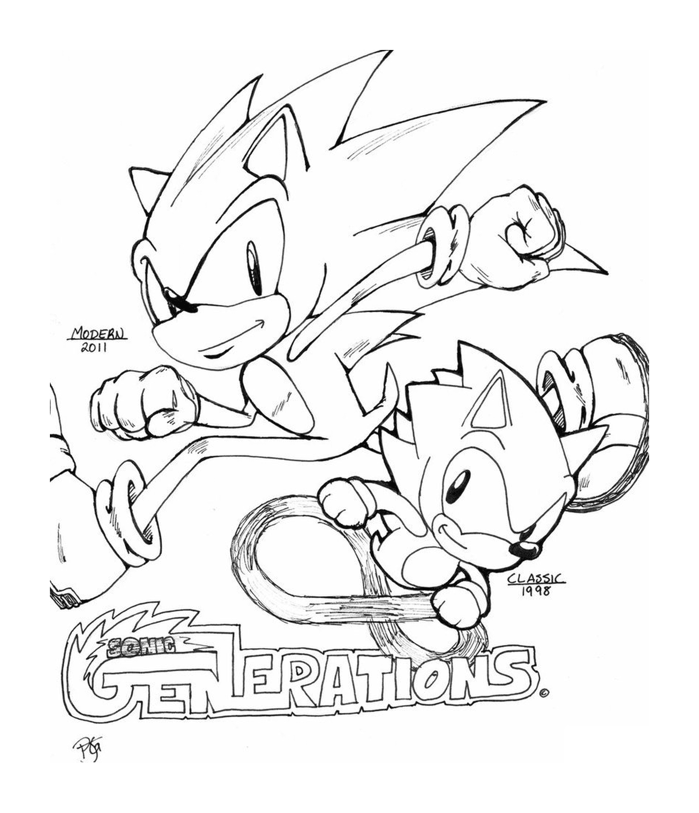  Sonic Generations for Coloring 