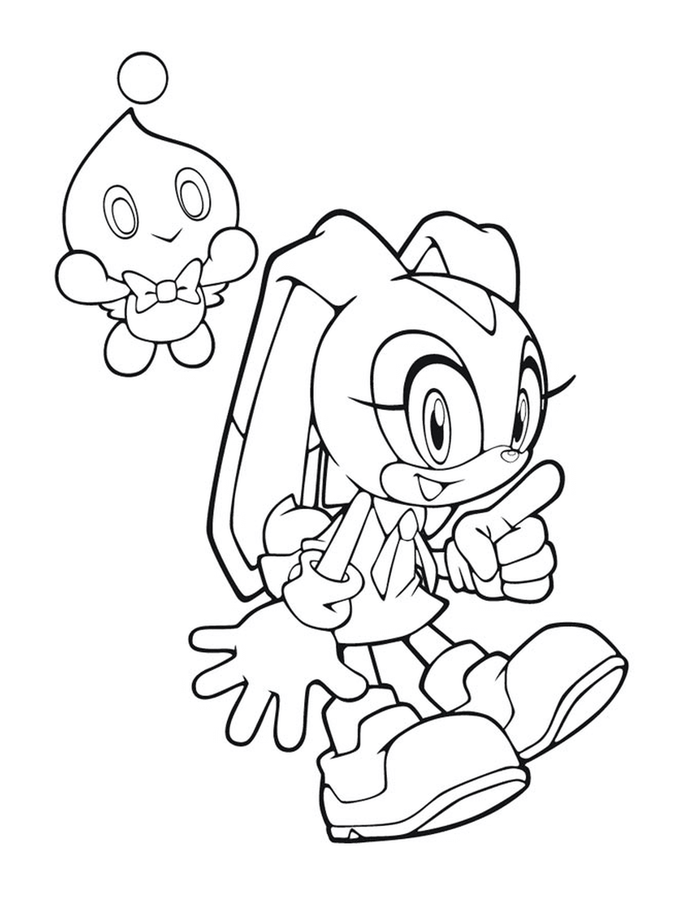  Ein Charakter von Sonic der Hedgehog 