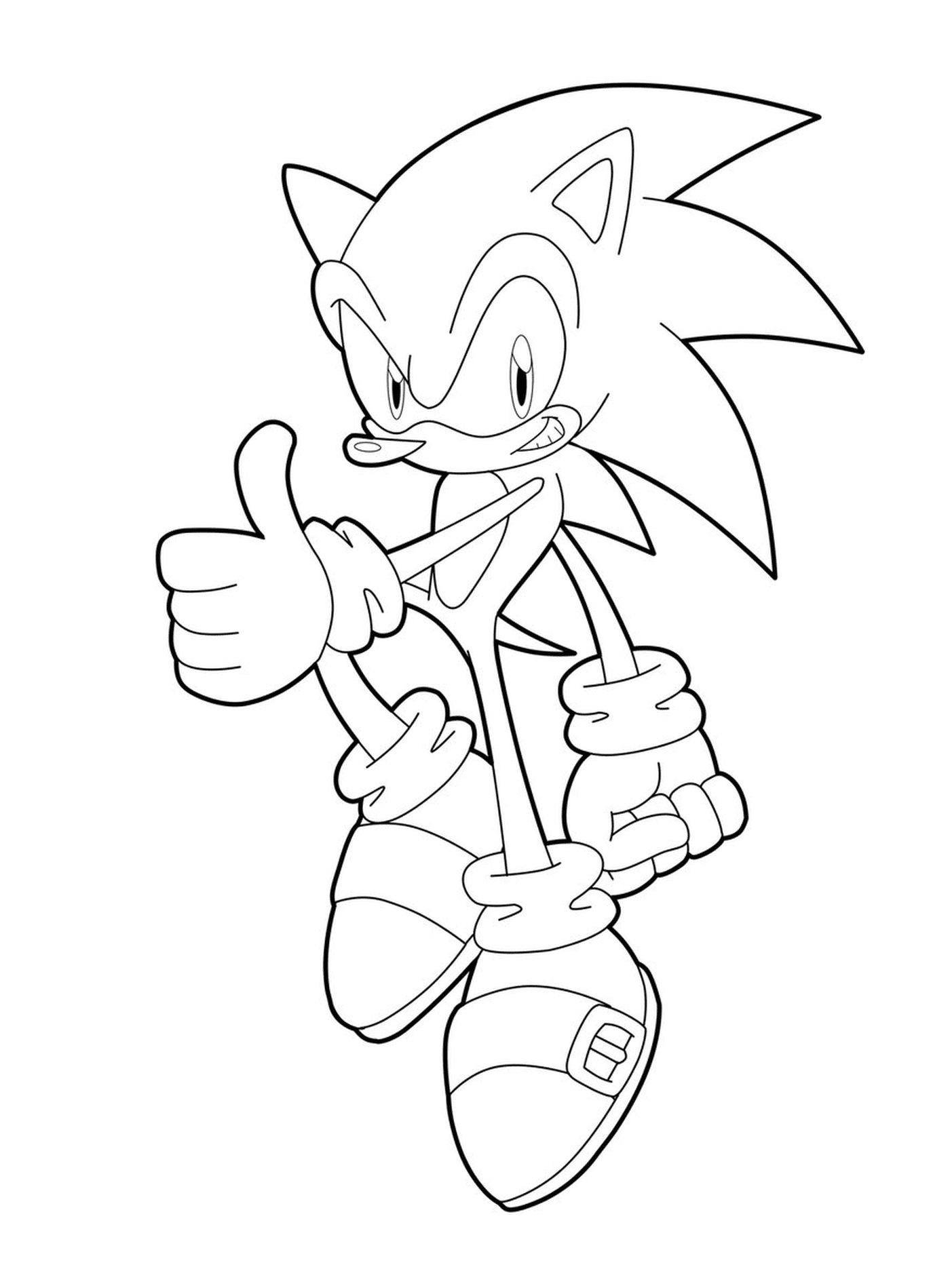  Sonic, das ist ein erhöhter Daumen 
