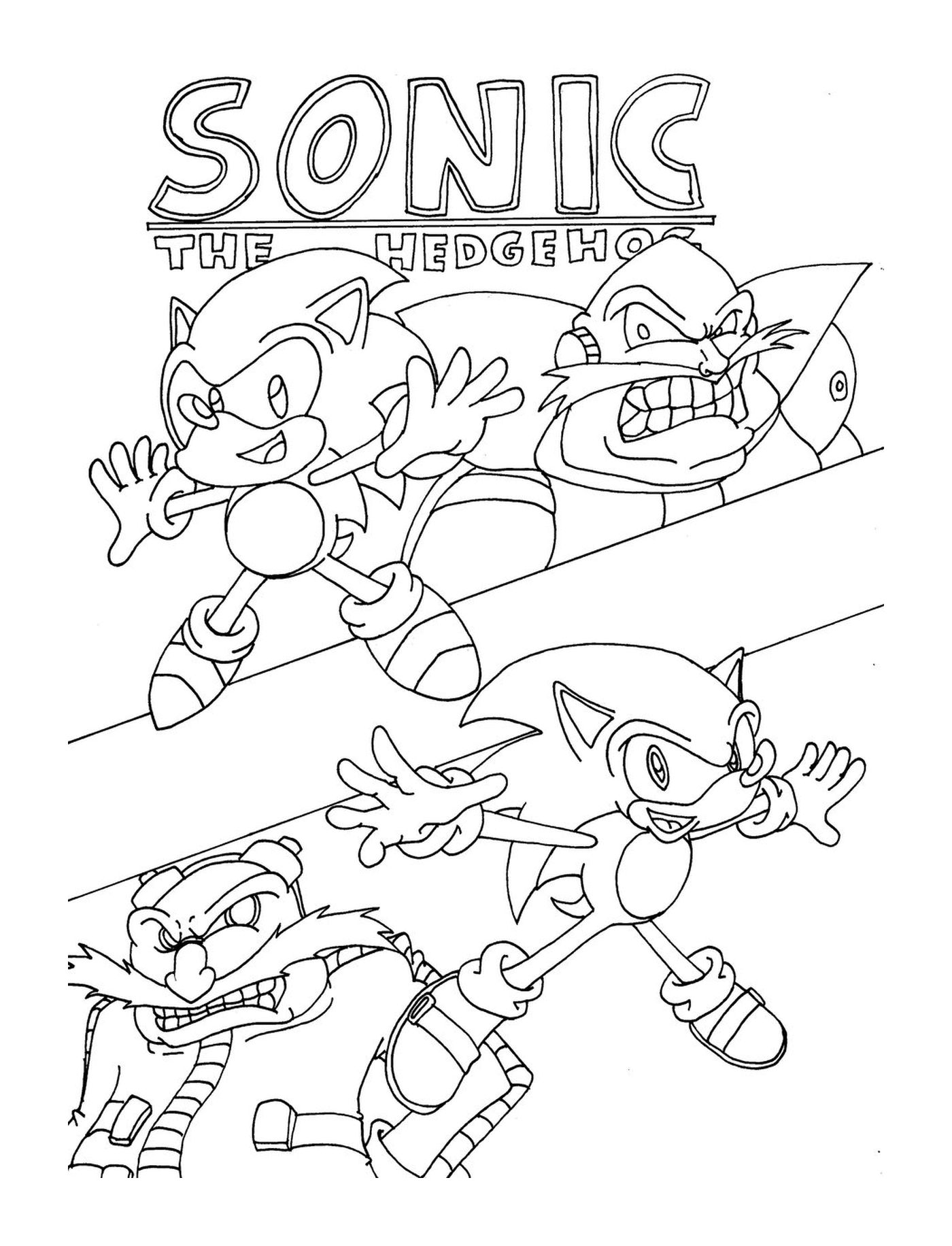  Eine Gruppe von Sonic 