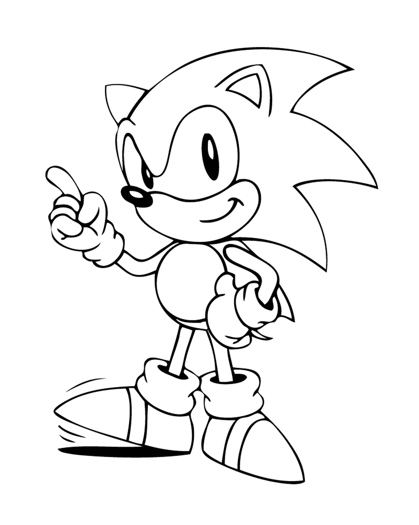  Sonic listo para correr rápido 