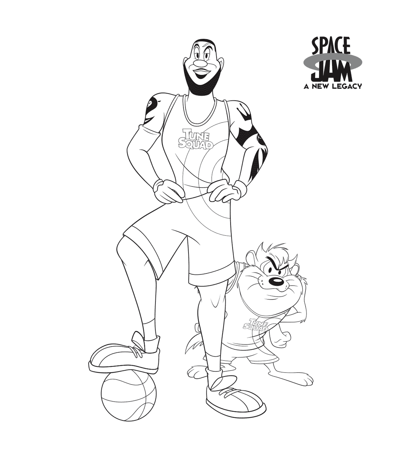  Basketball player and cat 