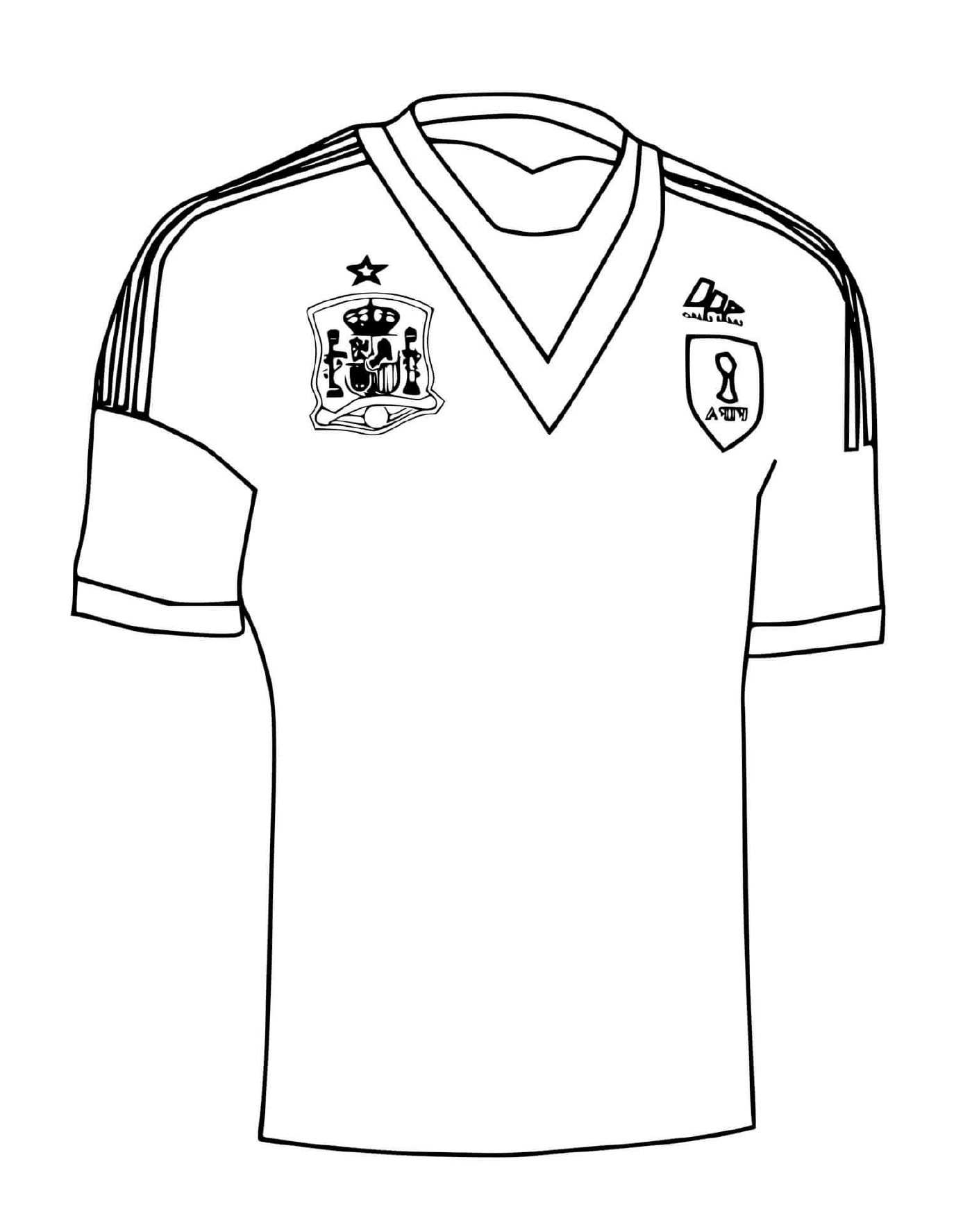  Jersey del equipo de fútbol español 