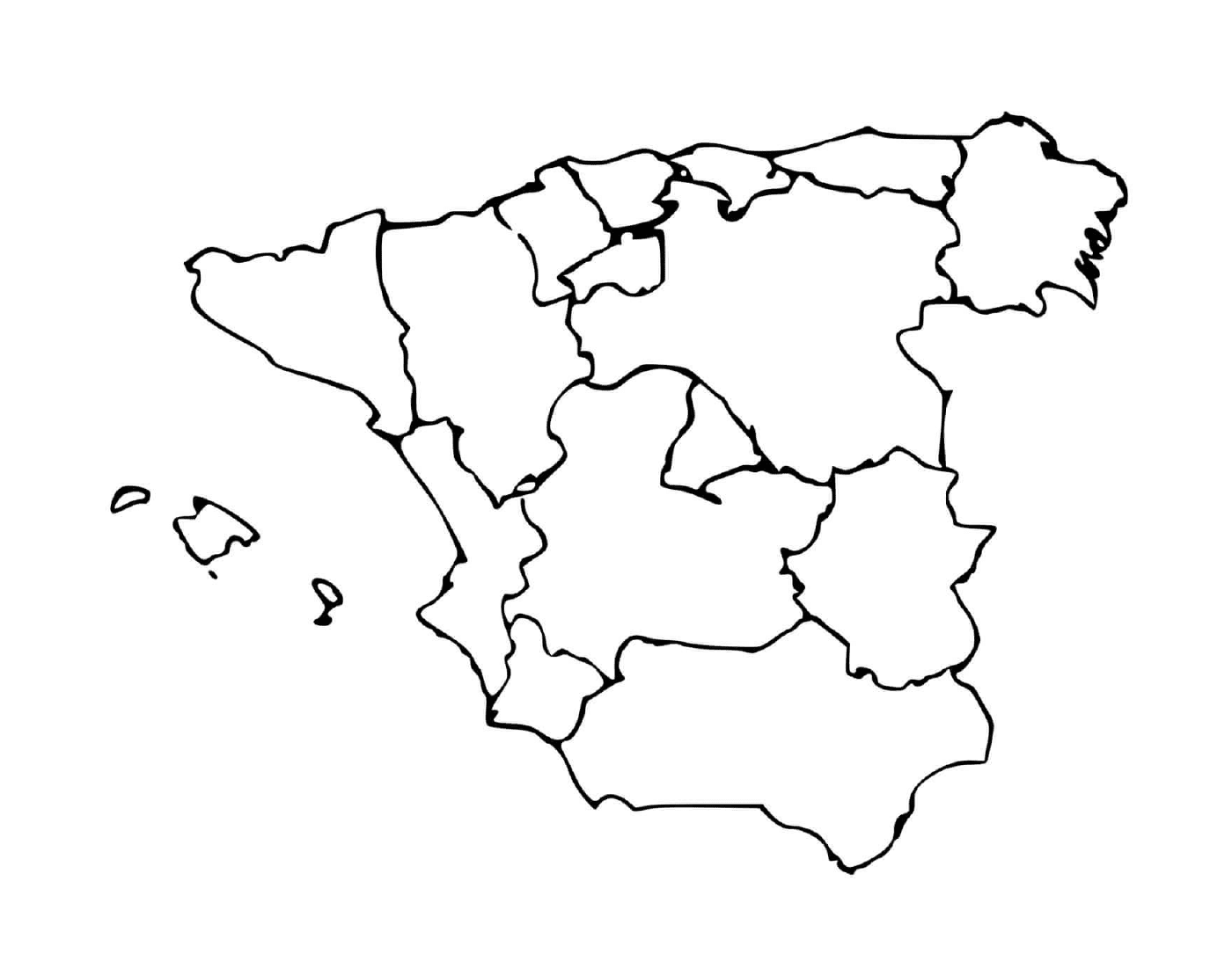  Mappa dettagliata della Spagna 
