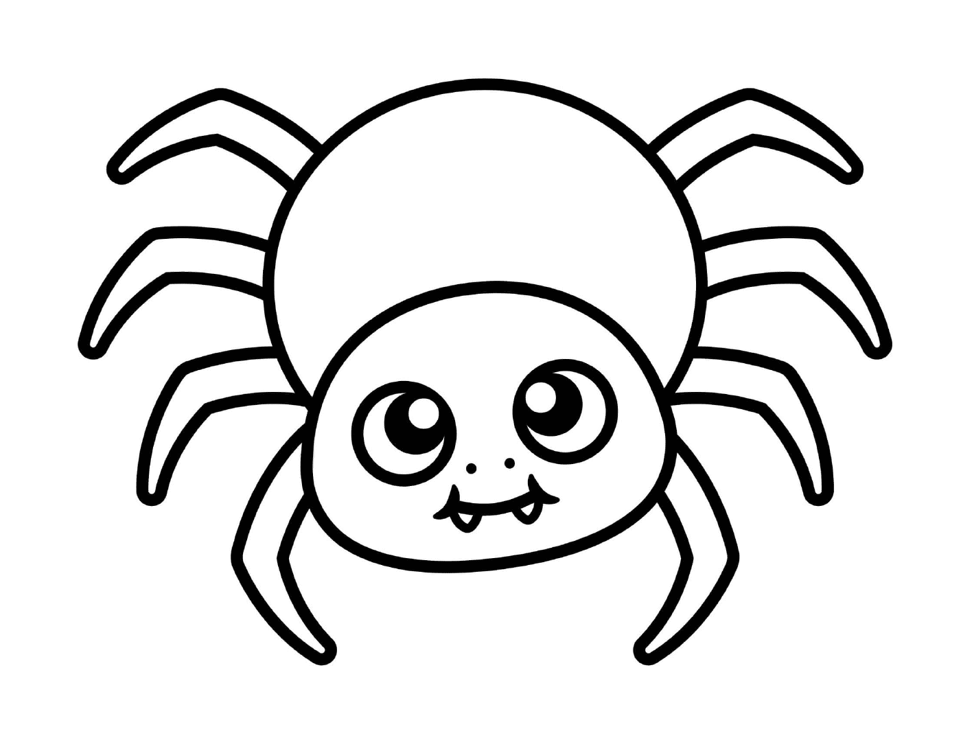  Eine niedliche und einfache Spinne für Kinder 