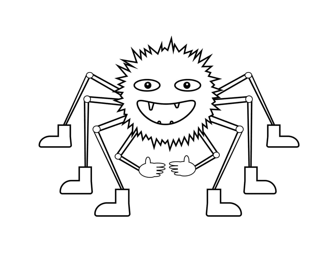  Eine Spinne mit mehreren Beinen 