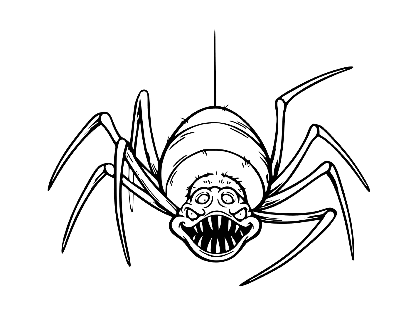  Una araña aterradora que da mucho miedo 