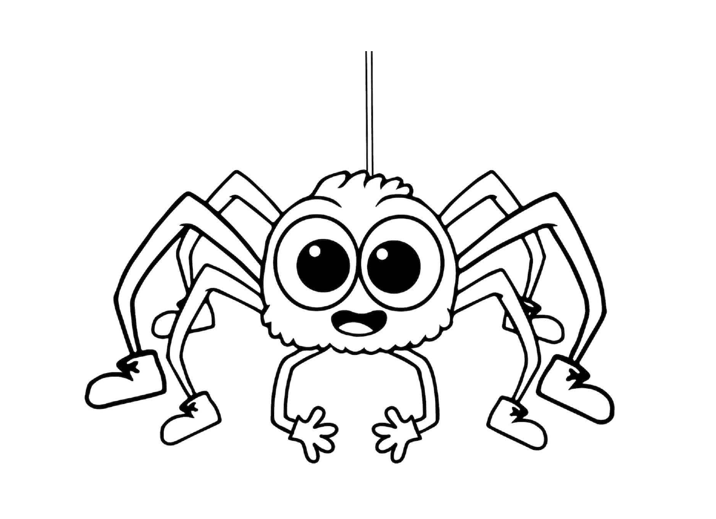  Una araña sencilla y fácil para los niños 