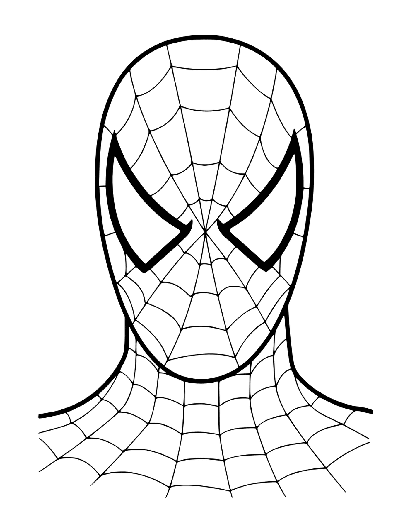  Spider-Man faccia in cartone animato 
