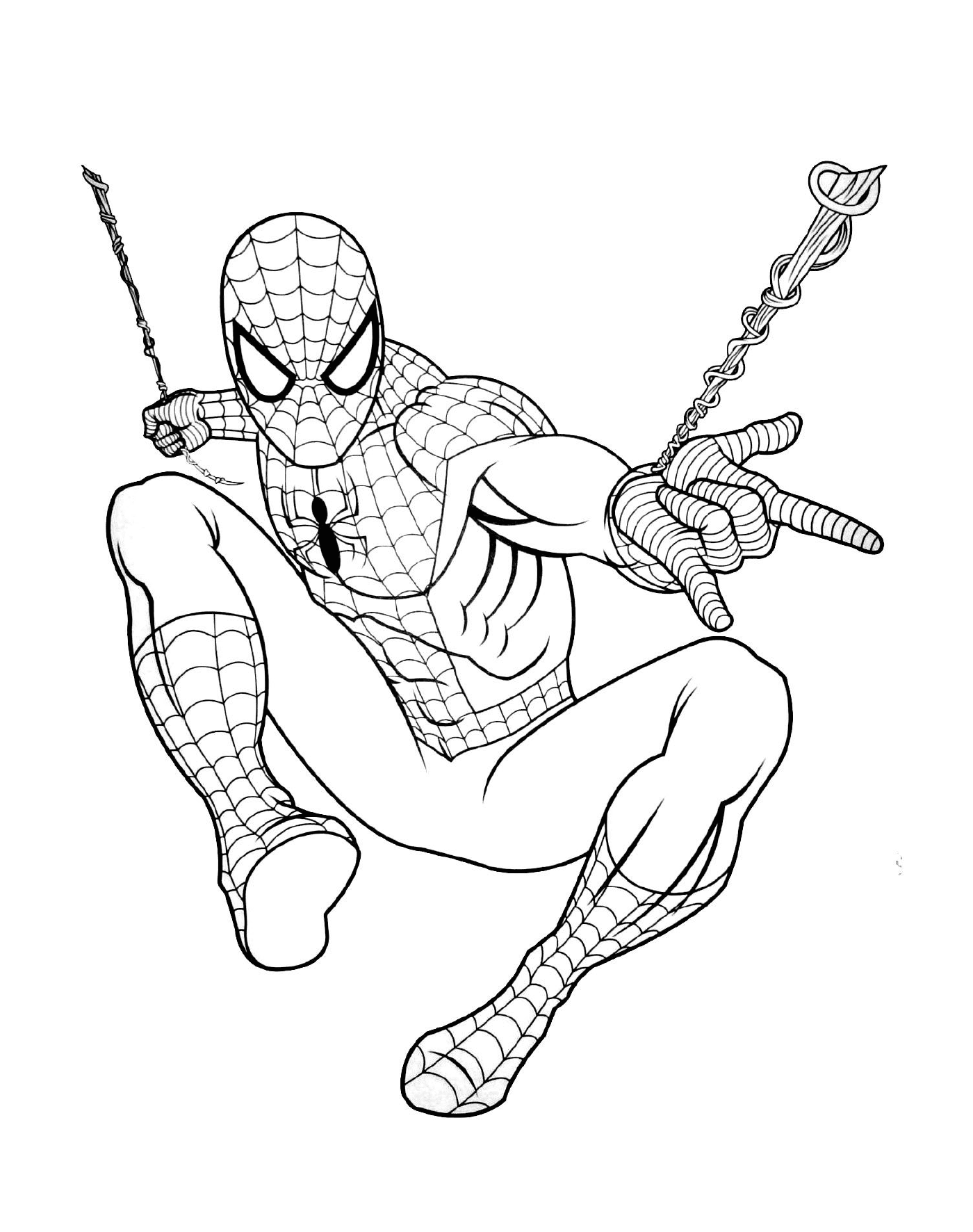  Spider-Man saltando con cadenas 